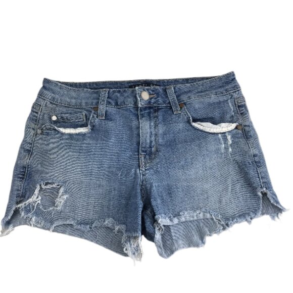 Level 99 Cut-Off Distressed Shorts 27 - Picture 1 of 7